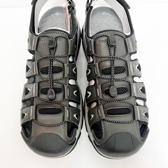 Skechers Relaxed Fit Men Grey Outseen Shoes Brand New main image 5